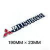 1pcs ABS Car Side Letters Emblem Trunk Badge Sticker for Mitsubishi Lancer 9 ASX L200 Colt Pajero Outlander Eclipse EVO