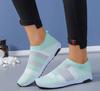 Новые летние женские туфли 2024 года с круглым носком на плоской подошве, вулканизированные туфли, женская дышащая повседневная обувь, полосатые прогулочные туфли, женские кроссовки