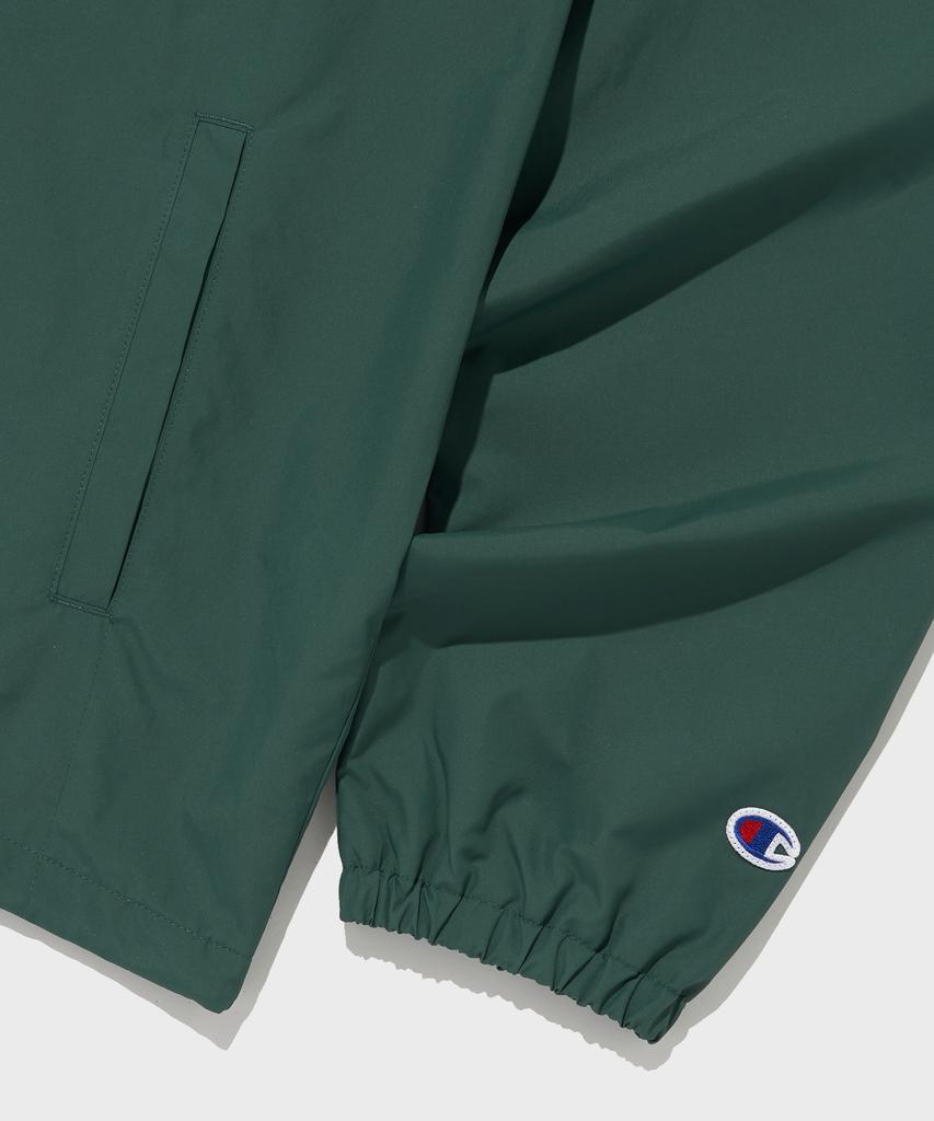 Champion Polyester Mesh Lined Coach Jacket Dark Green