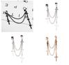 Punk Cross Drop Earrings With Alloy Metal For Womens Fashion Accessories