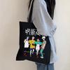 Anime Jujutsu Kaisen Women Shoulder Bag Japanese Vintage Canvas Bag Ins Harajuku Large Capacity New Hip Hop Cartoon Shopper Bags