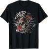 Футболка Guns N' Roses с черепом и цветами