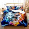 Home Decor Gaming Themed Duvet Cover and Pillowcases, Gamepad Prints Pattern Bedding Set for Adult Boy Girl Bedroom Decoration