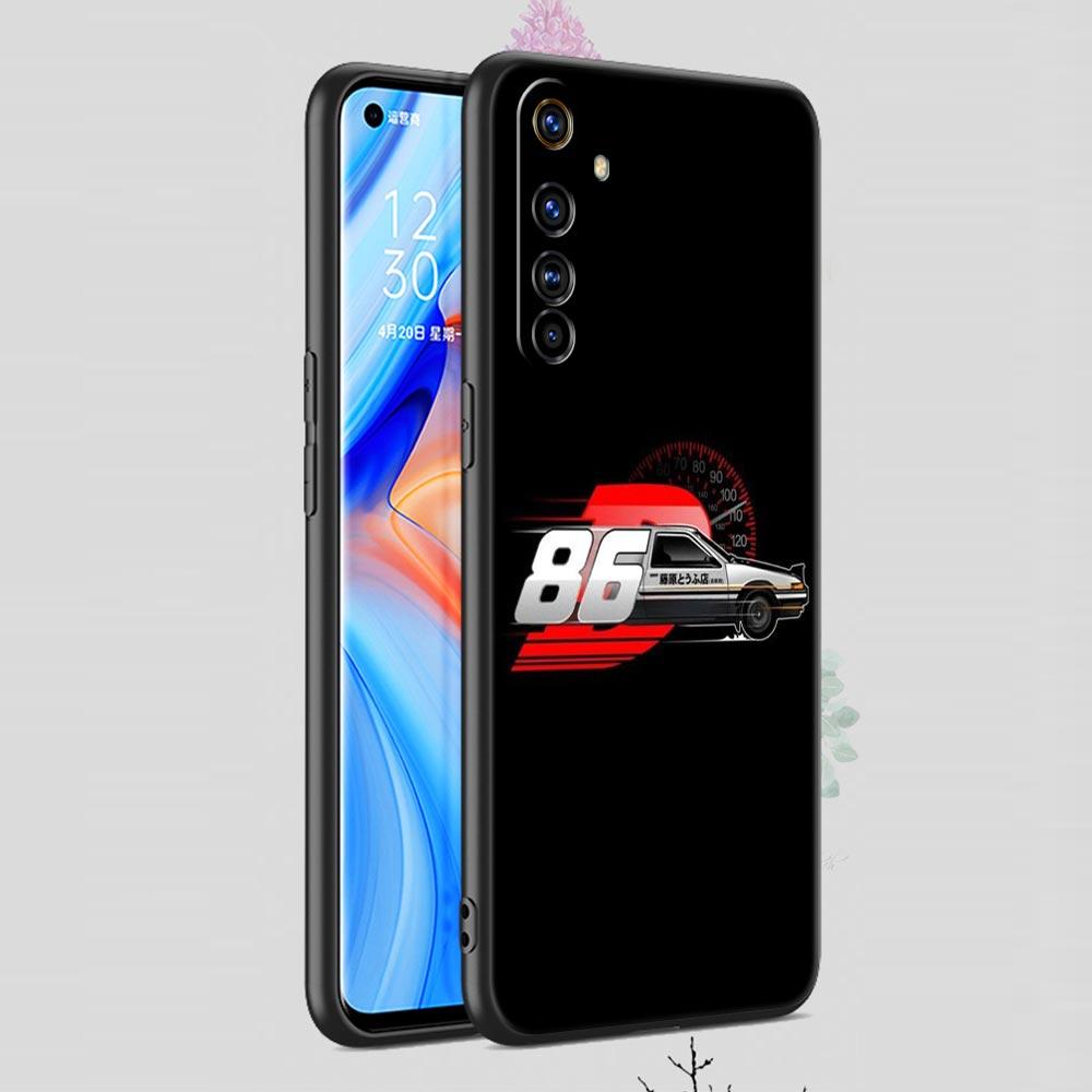 Чехол для телефона Initial D для Realme C67 C63 C55 C53 C35 C25 C21 GT 2 3 5 6 10 11 12 13 Pro Plus 5G Мягкий ТПУ Чехол для телефона Fundas Capas