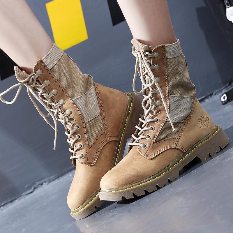 Кожаные туфли для инструментов, мужские, для отдыха на природе, водонепроницаемые ботинки Martin, женские ботинки, кожаные военные ботинки, средние и высокие ботинки для пустыни