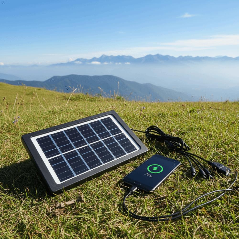 Monocrystalline Solar Mobile Phone Chargers Emergency Charging System  for Camping Hiking RV Marine