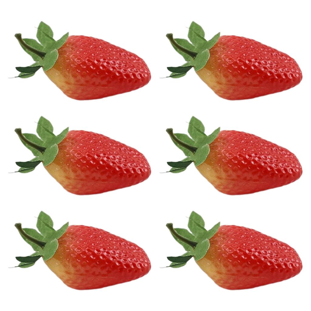 6Pcs Artificial Fruit Fake Fruit Simulation Fruit Photography Props for Kitchen Parties Decorations 24 Kind of Fruit