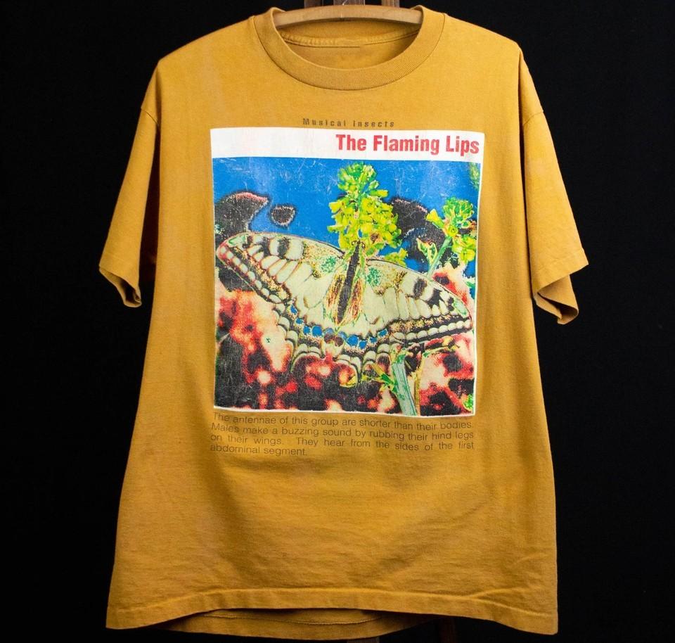 Концертная футболка The Flaming Lips Musical Insects Золотисто-желтая S-5XL E1225