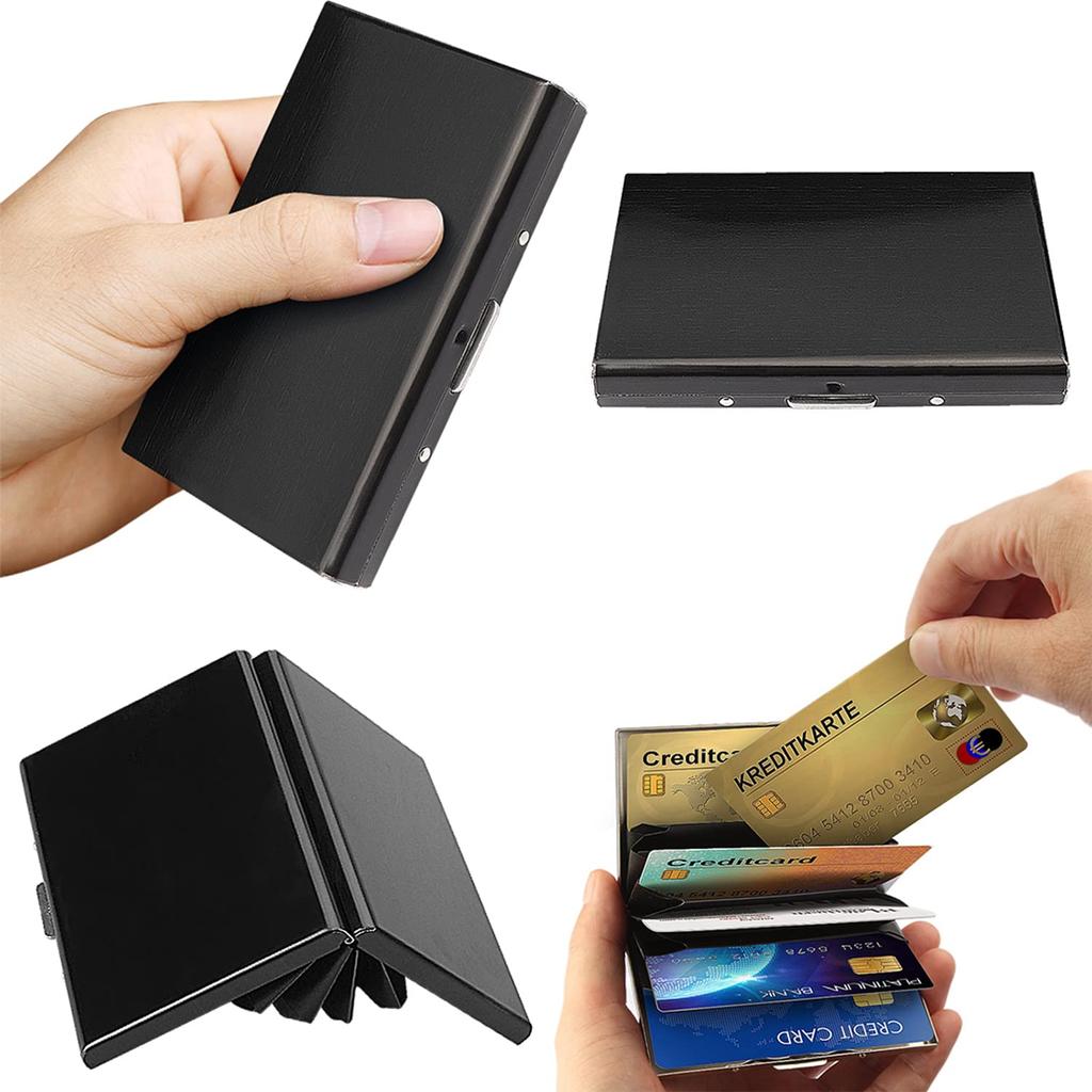 Кредитная карта nalaina Card Легко открывается с одним большим подарочным футляром, мужской футляр, держатель, антискимминг, антимагнитный, использование, ключ, тонкий, емкость,