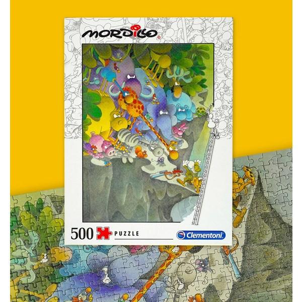 Пазл Clementoni Mordillo Cliff Edge C35080, разные цвета, 500 деталей
