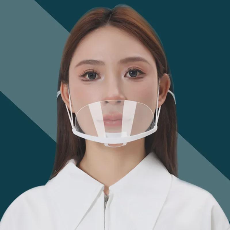 Прозрачная гигиеническая кухонная маска — предотвращает разбрызгивание слюны шеф-повара