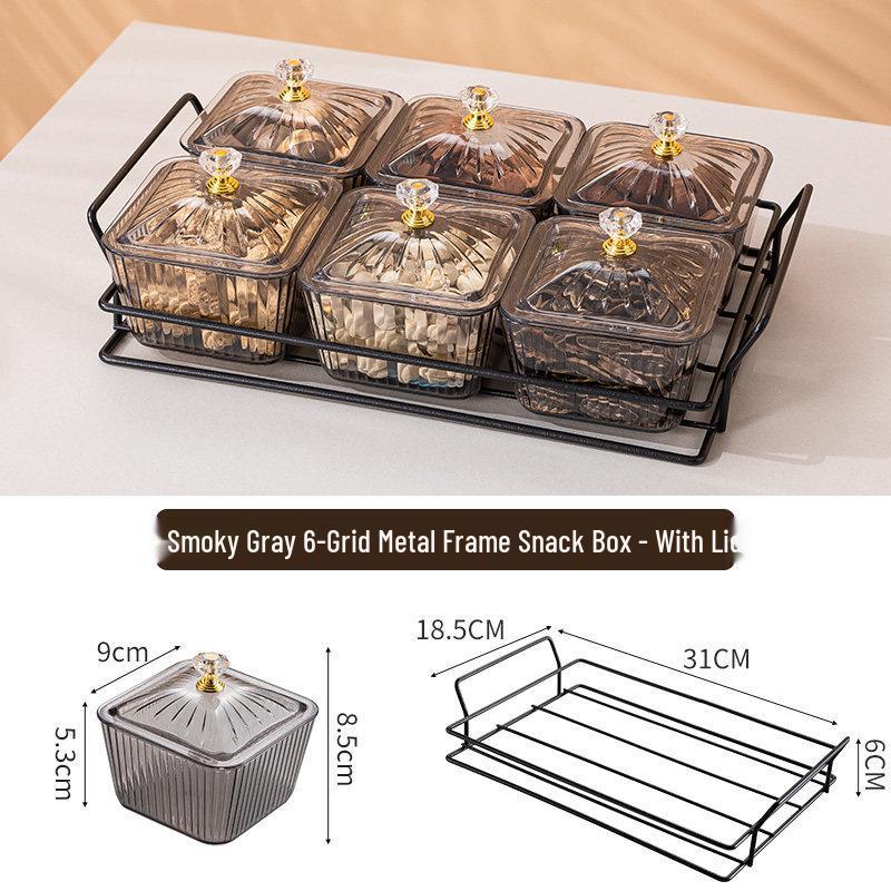 Креативная пластиковая тарелка с отделениями для закусок для гостиной или бара