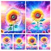 DIY Sunflower Flower Mosaic Picture 5D Cross Stitch Diamond Painting Full Square Round Rhinestone Embroidery Puzzle Home Decor