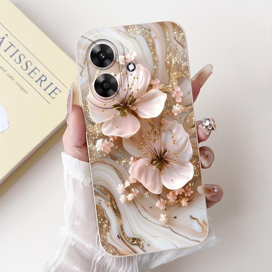 Для Realme Note 60 Чехол RMX3933 Роскошная Конфетная Расписная Крышка Мягкий ТПУ Чехол для Телефона Для Realme Note 60X Note60 Narzo N61 Fundas Coque