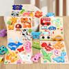 3D Cartoon Cognitive Puzzle Board: Creative Early Education Fruit & Transport Toy