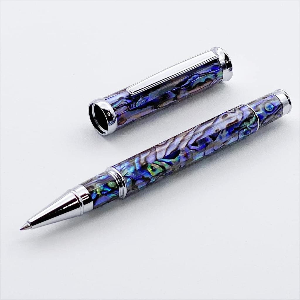 LACHIEVA LUX Luxury Rollerball Pen Natural Seashell Abalone Abalone German Nib Gift Present