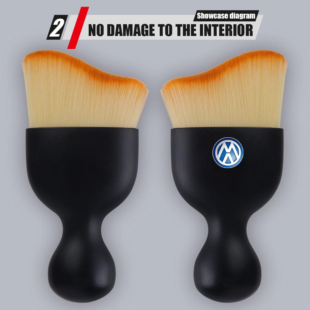 1pc Car Interior Cleaning Soft Brush Gap Dust Removal Tools For VW Golf 8 POLO GTI Sagitar Lamando Tiguan Magotan Accessories zr8