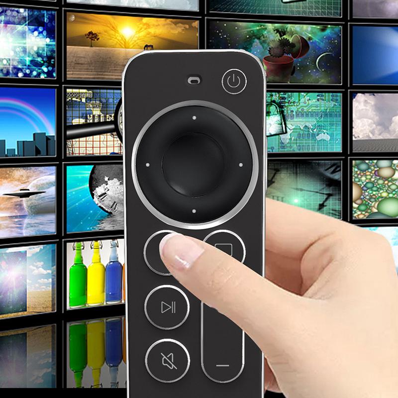 Чехол Tpu Silver Edge, совместимый с пультом дистанционного управления Apple TV 4K/Hd, предотвращает появление царапин, защищает от падений, прозрачный защитный чехол
