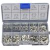120pcs Snap Ring Kit 304 Stainless Steel E-clip M1.5 - M10 Plastic Box