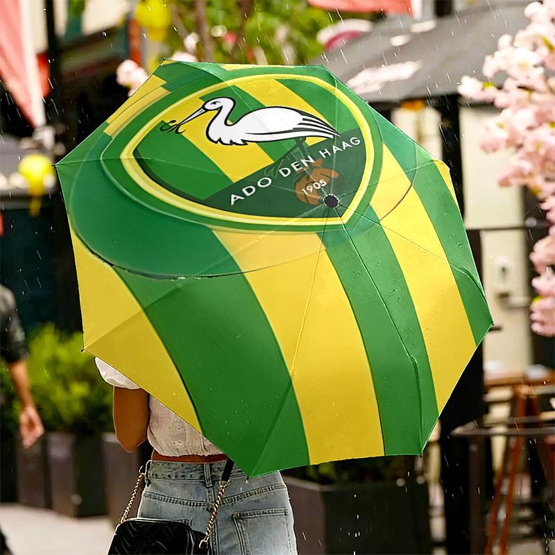 ADO Den Haag Print Umbrella Automatic Opening/ Closing - Portable Foldable Design - Daily use for Travel/Outdoor - Gift for Birthday