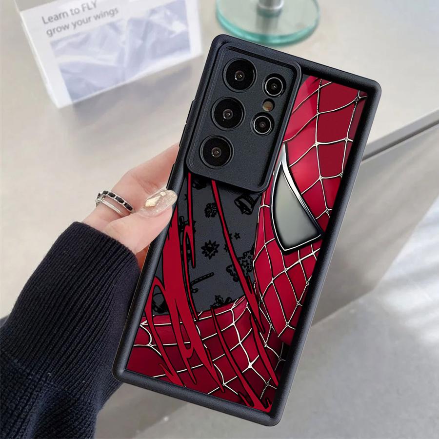 Рождественский чехол Marvel Человек-Паук для Samsung Galaxy S24 Plus S25 Edge S21 S25 Ultra S22 S23 FE S24Ultra S20FE Мягкий чехол