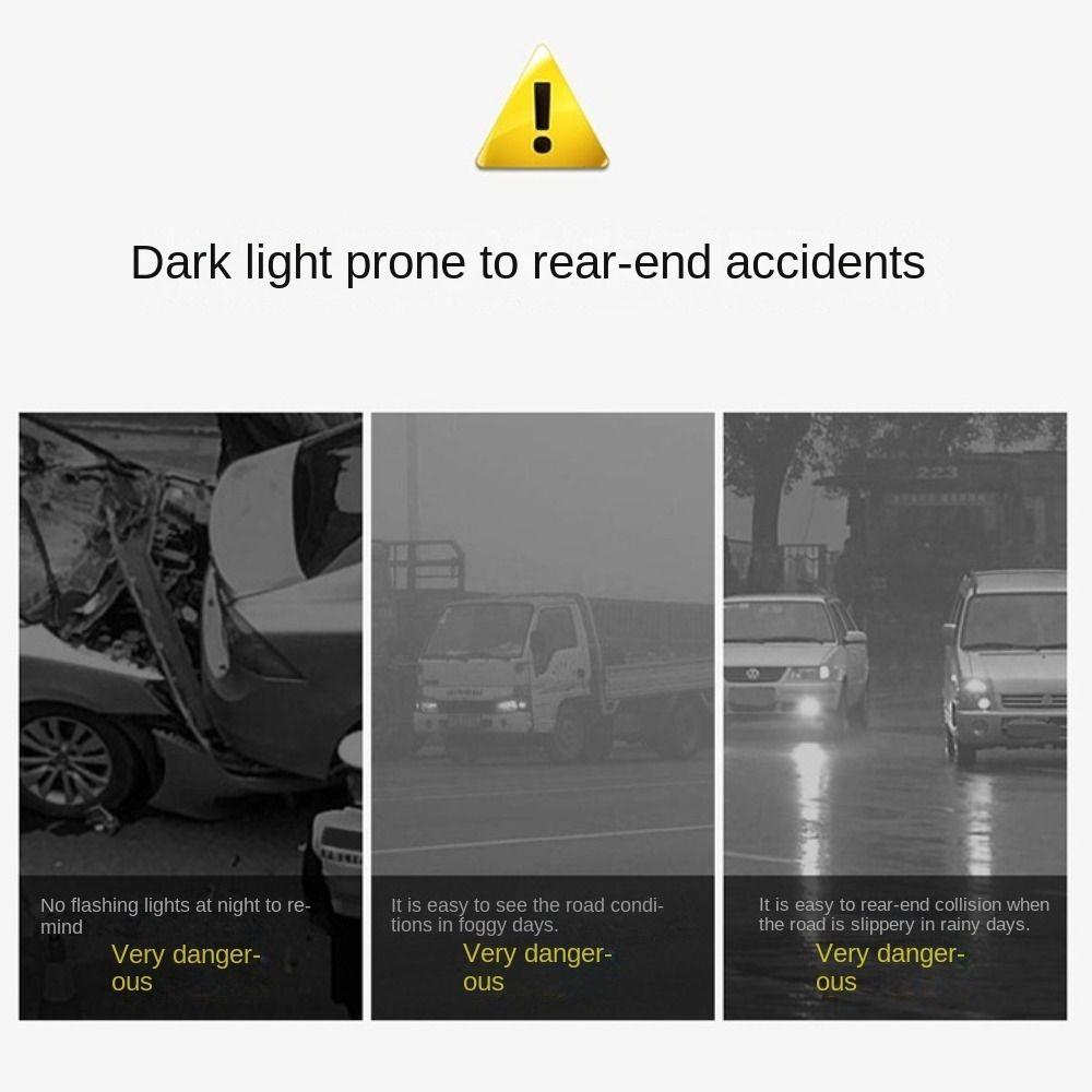 Универсальная автомобильная антенна плавник акулы светодиодный фонарь безопасности предупреждающий свет вождения