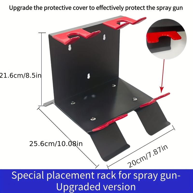 Universal Paint Gun Holder for HVLP Spray Guns - Workshop Auto Repair Tool Rack Supports Gravity Siphon Pressure Feed