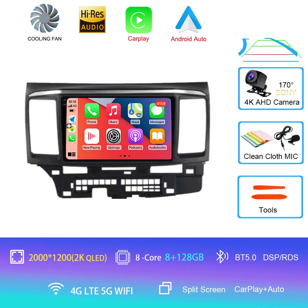 Android 14 для MITSUBISHI LANCER 9 10 X 2008 2009 2010 2011 - 2016 9-дюймовый стерео аудио автомобильный радиоприемник GPS плеер Carplay Auto Screen