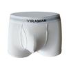 Male Underwear Ribbed Moisture Wicking Seamless Stylish Letter Print Patchwork Color U Convex Shorts Briefs Daily Wear