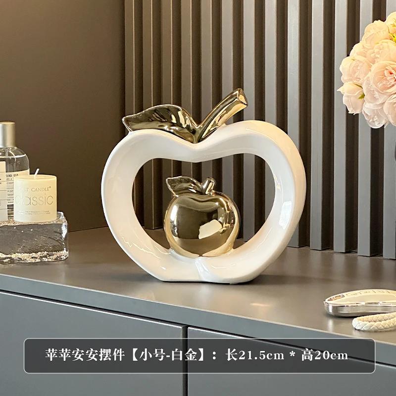 Premium Apple Ornament Niche Living Room Decoration Light Luxury Home Foyer TV Wine Cabinet Housewarming New Home Gift