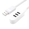 Multifunction 3 USB Ports Charger Converter Expansion Cable Splitter for Laptop