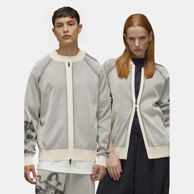 Y-3 Gfx Knit Cardigan Casual Printed Jacket Unisex Jacket Off-White 50-IV5526