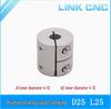 Жесткая муфта-зажим для двигателя из алюминиевого сплава CNC D25 L25