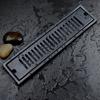 Rectangular Floor Drain 304 Stainless Steel Smooth Surface Fast Drainage Deodorant Shower Linear