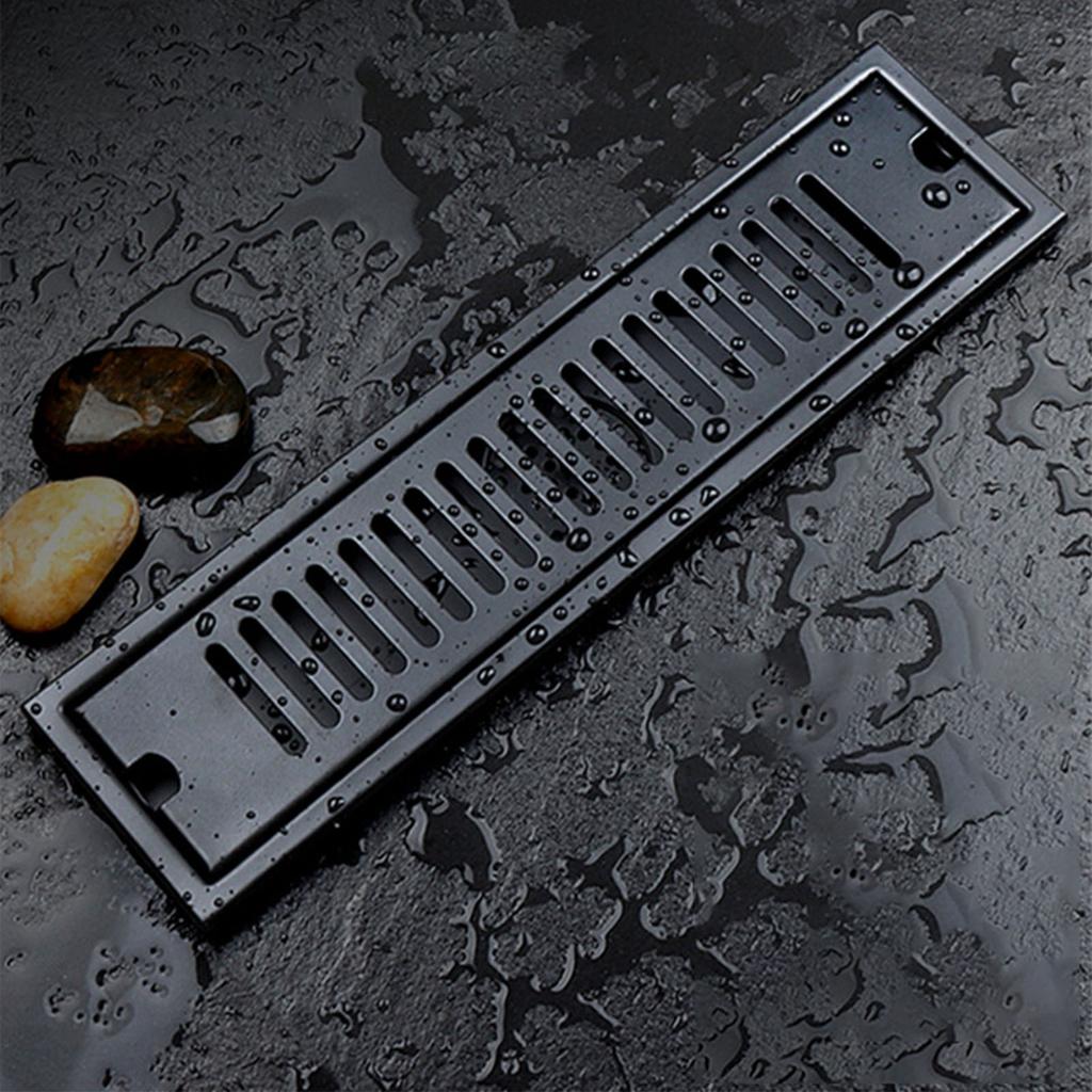 Rectangular Floor Drain 304 Stainless Steel Smooth Surface Fast Drainage Deodorant Shower Linear