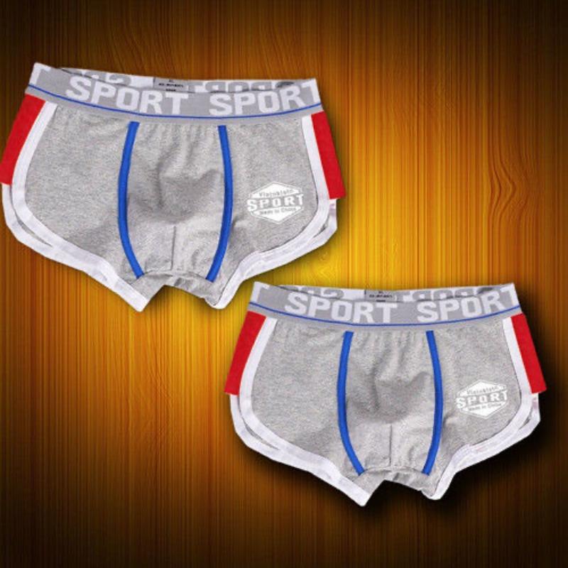 Мужское хлопковое нижнее белье, впитывающее пот, U-образные боксеры, свободное нижнее белье, дышащие хлопковые трусы