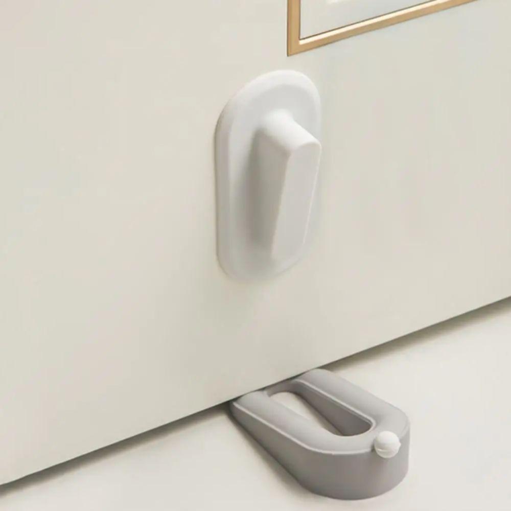 Removable Door Stopper Silicone Material Anti-Collision Stopper Rear Retainer Doorstops  For Carpet