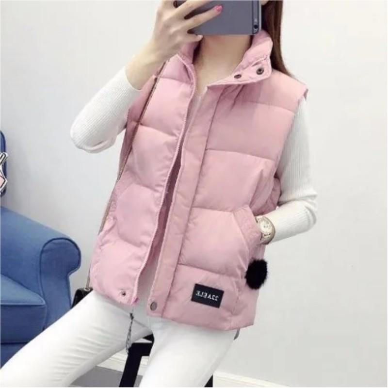Women's Fall and Winter Korean Version of The Loose Warm Sleeveless Jacket