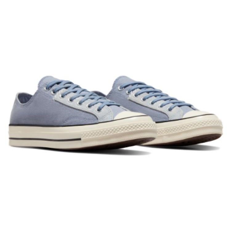 Converse Прочные Амортизирующие Низкие Кеды из Канваса Унисекс Кроссовки Серо-Синие A06539C