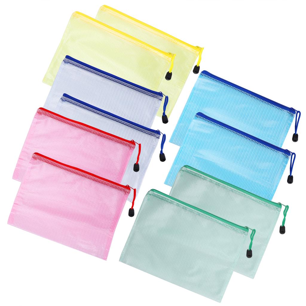 10 шт. Сетчатая сумка для документов формата А5, защитный карман, классифицированные офисные принадлежности