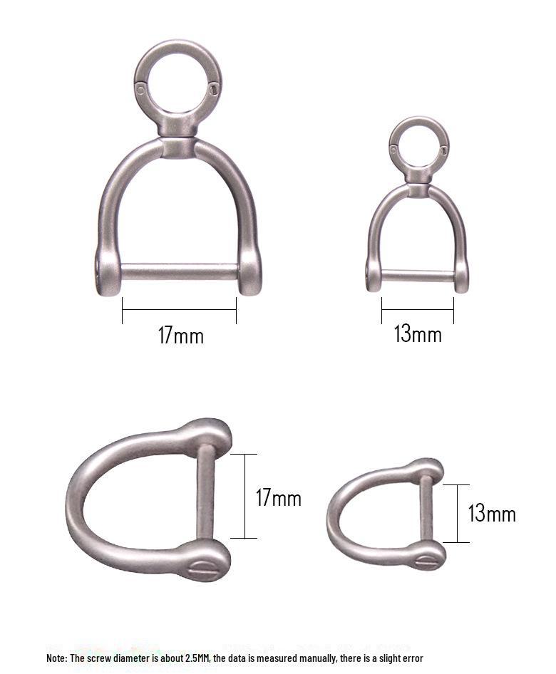 Мужской высококачественный брелок-подвеска из титанового сплава