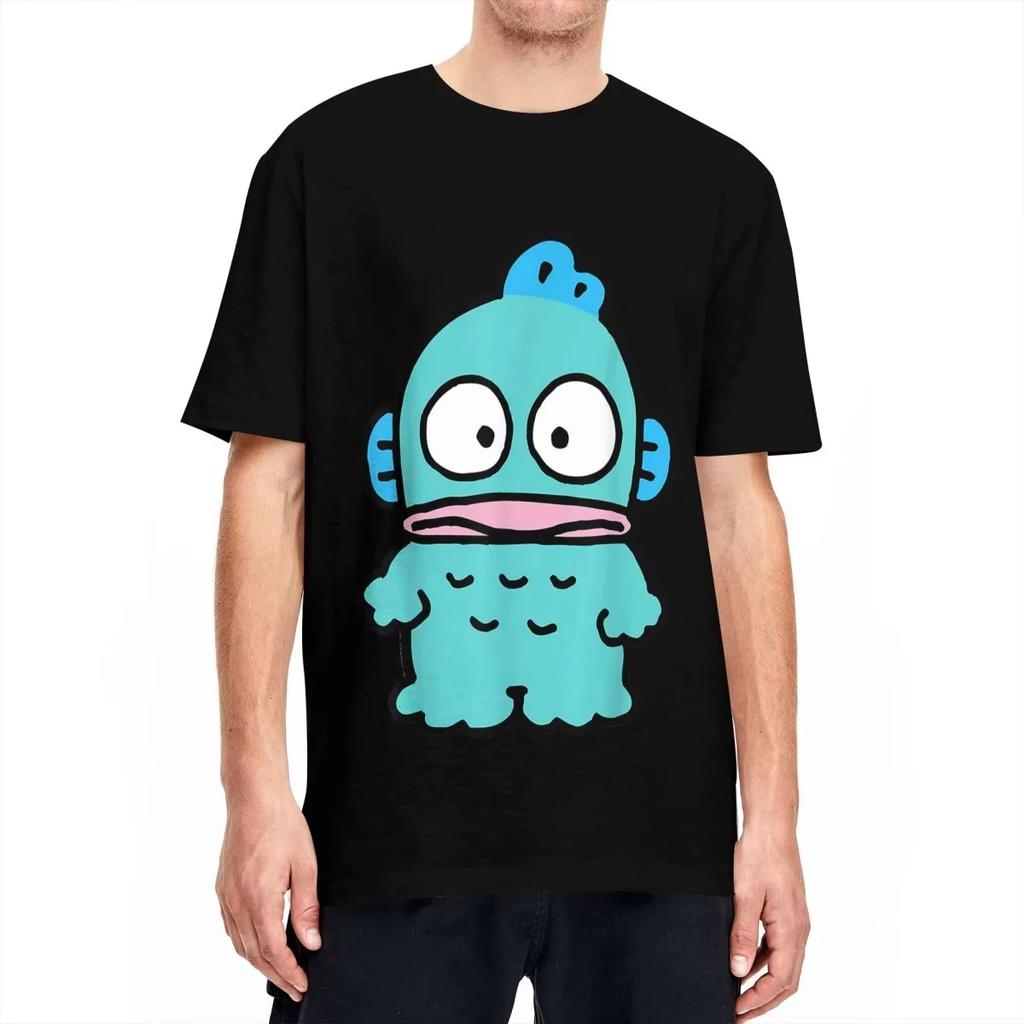 Hangyodon Front and Back T Shirt for Men Women Humorous T-Shirt Crew Neck Tee Shirt Short Sleeve Clothes Women's Clothing Y2K