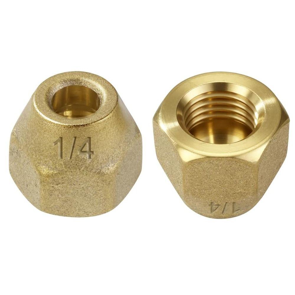Новая латунная накидная гайка 1/4" 3/8" 1/2" 5/16" 1/8" 3/4" Утолщенная накидная гайка Расширитель стыка трубки кондиционирования воздуха