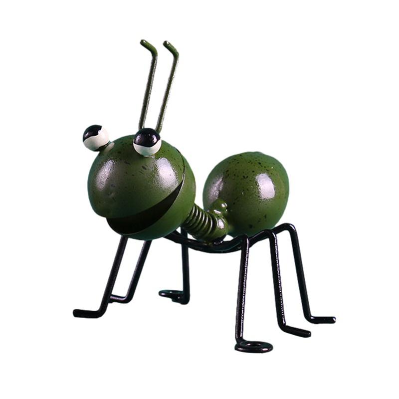 MIT Metal Ant Figurine Insect Statue Outdoor Garden Lawn Yard Decor Home Ornament 10Cm