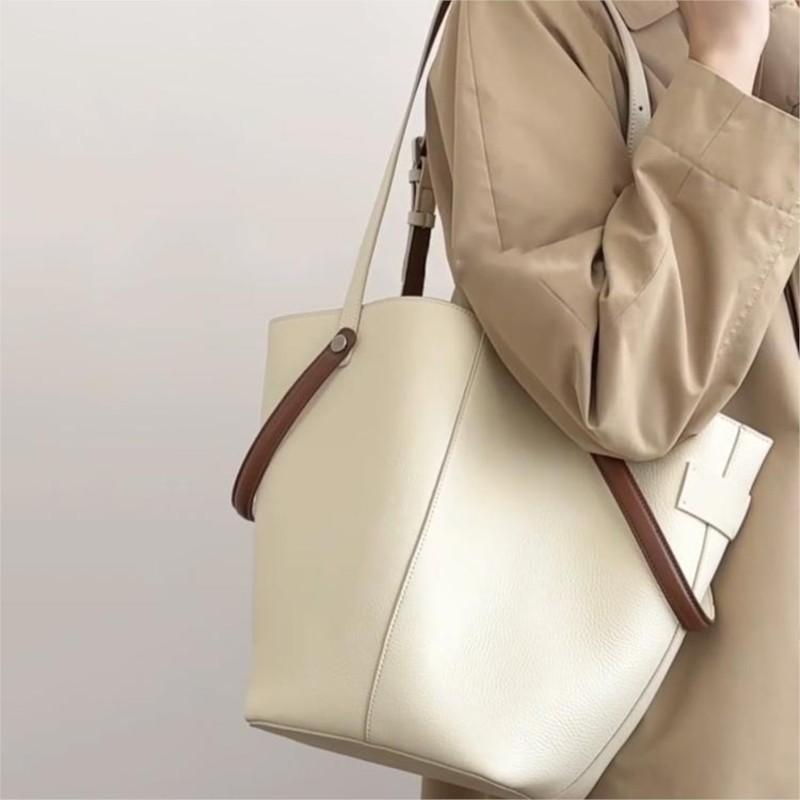 Retro Bucket Handbag Women Classic Luxury Designer Large Capacity Ladies PU Shoulder Bag Ladies Fashionable Chic Tote Bag 2025