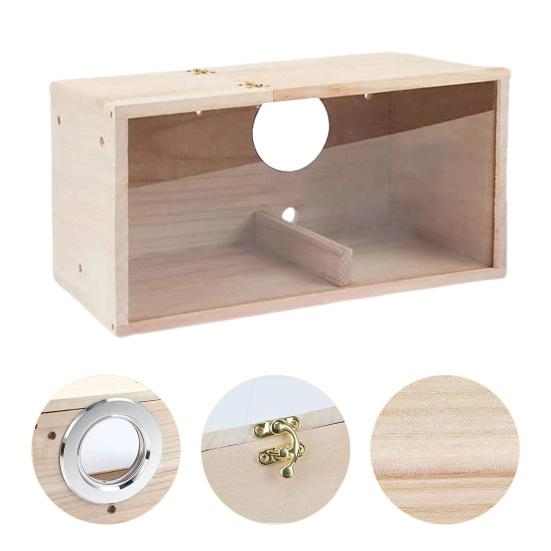 1 Set Bird Breeding Box Transparent Smooth Edges Outdoor Bird Parrot Parakeet Cockatiel House Garden Supply