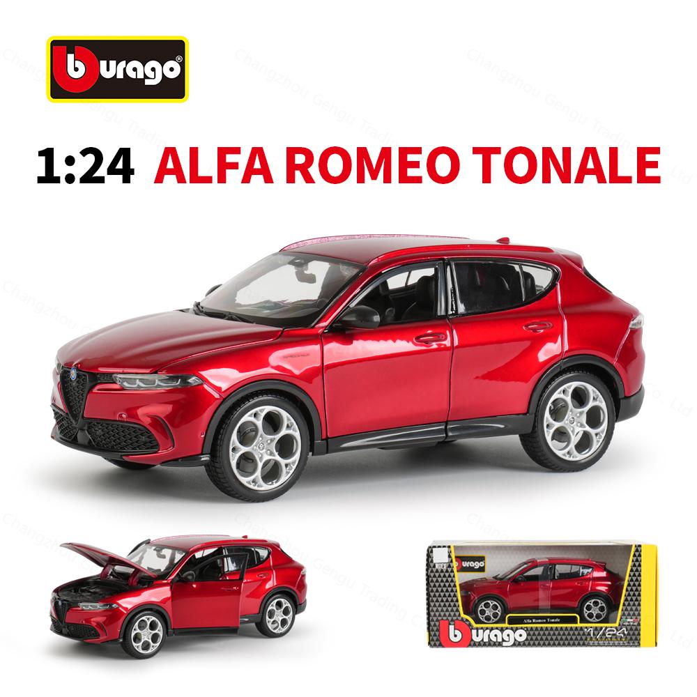 RZUD8 Bburago 1:24 Статические литые модели Alfa Romeo Tonale Коллекционные игрушечные модели автомобилей
