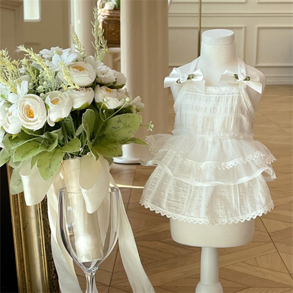 Soft Pet Summer Clothes Breathable Dog Vest Fashion Pet Princess Dress for Puppy Kittens