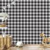 Wallpaper Black and White Checkered Gray for Living Room and Bedroom 50x1000