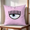 CChiara FFerragni Cushion Cover Natural Linen Organic Fabric DoubleSided Printing Couch Pillow Covers Home Decor